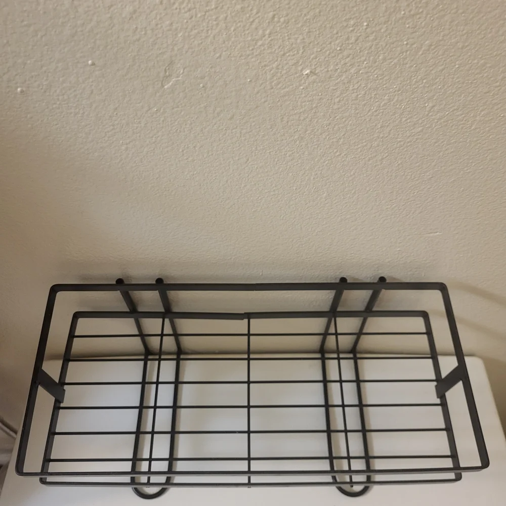 Black Metal Bathroom Shelf